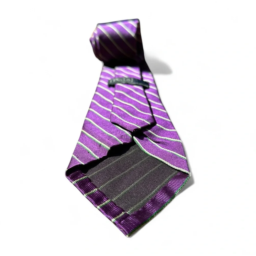 Vintage Polo by Ralph Silk Lauren Diagonal Striped Tie